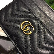 GUCCI MARMONT CARD CASE NEXTBLACK LEATHER   - 4