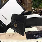 GUCCI MARMONT CARD CASE NEXTBLACK LEATHER   - 6