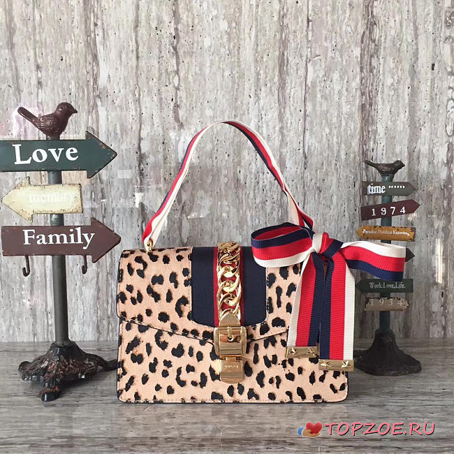 GUCCI SYLVIE LEATHER BAG 2593 - 1