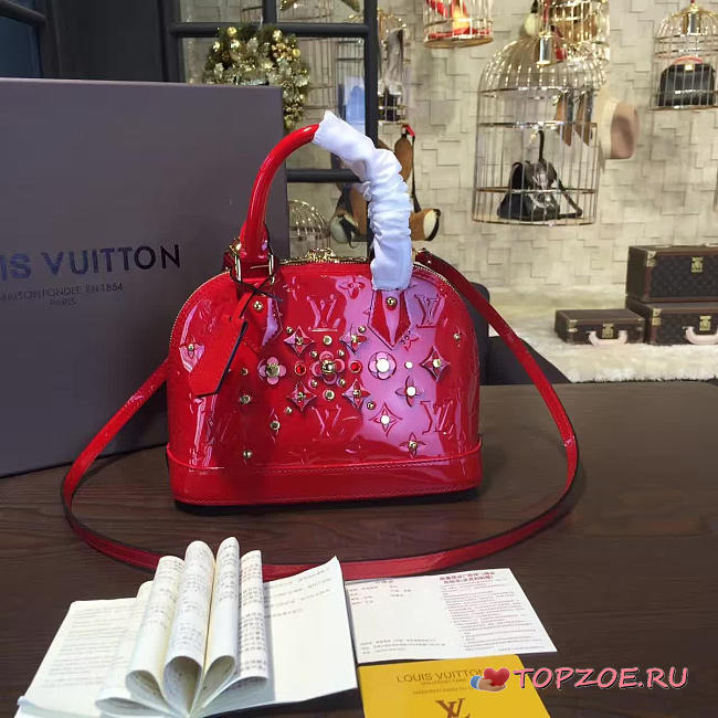 LOUIS VUITTON ALMA BB MONOGRAM VERNIS LEATHER 3531 - 1