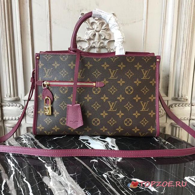LOUIS VUITTON POPINCOURT MM BAG DARK PURPLE 3842 - 1