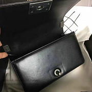 CHANEL SMALL CAVIAR QUILTED LAMBSKIN BOY BAG BLACK A13043 VS 07183 - 4