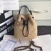 CHANEL CALF LEATHER MINI BUCKET BAG 20CM - 1