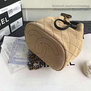 CHANEL CALF LEATHER MINI BUCKET BAG 20CM - 2