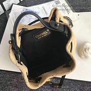 CHANEL CALF LEATHER MINI BUCKET BAG 20CM - 4