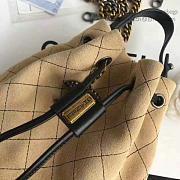 CHANEL CALF LEATHER MINI BUCKET BAG 20CM - 5