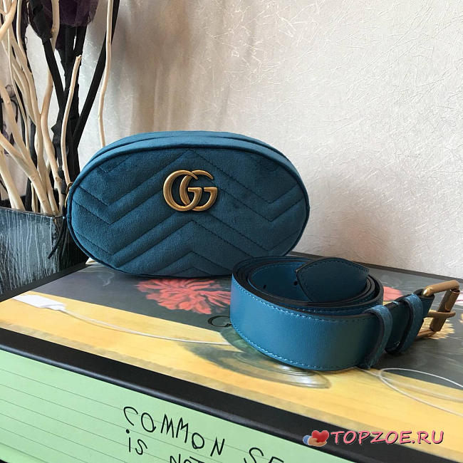GUCCI MARMONT POCKET BLUE 2626 - 1