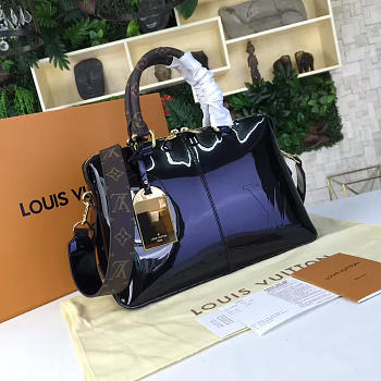LV Vernis Tote Miroir Patent Leather Black 32CM  