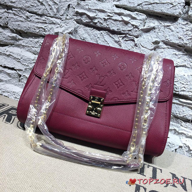 LV Empreinte St Germain Shoulder Bag MM BURGUNDY 31CM - 1