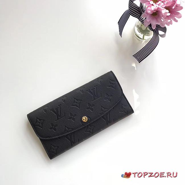 LOUIS VUITTON EMILIE WALLET NOIR 3400 - 1