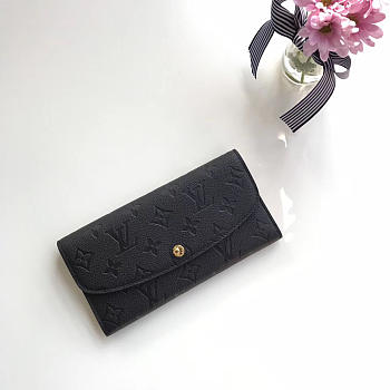 LOUIS VUITTON EMILIE WALLET NOIR 3400