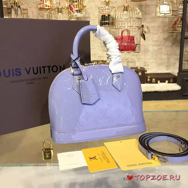 LOUIS VUITTON ALMA BB MONOGRAM VERNIS LEATHER 3534 - 1