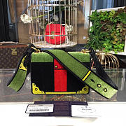 PRADA CAHIER VELVET SHOULDER BAG BLACK 4322 - 5