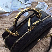 CHANEL BOWLING BAG JERSEY & GOLD-TONE METAL A69924 BLACK - 5