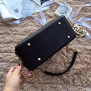 CHANEL BOWLING BAG JERSEY & GOLD-TONE METAL A69924 BLACK - 4