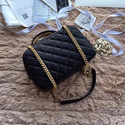 CHANEL BOWLING BAG JERSEY & GOLD-TONE METAL A69924 BLACK - 3