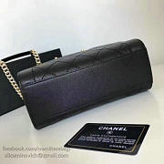 CHANEL SMALL LABEL CLICK LEATHER SHOPPING BAG BLACK A93731 VS 02581 - 5