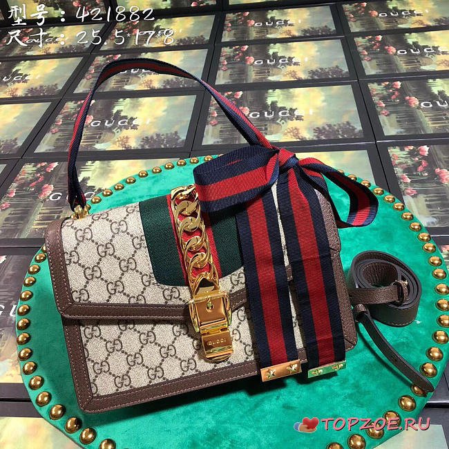 GUCCI SYLVIE AND DIONYSUS BROWN 421882 - 1