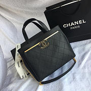 CHANEL SMALL SHOPPING BAG BALCK 57563 - 1