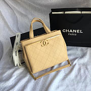 CHANEL SMALL SHOPPING BAG DARK APRICOT 57563 - 2
