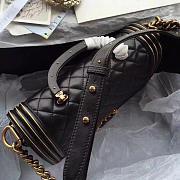 CHANEL LEBOY NEW ORIGINAL SINGLE BAG BLACK 25CM - 2