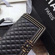 CHANEL LEBOY NEW ORIGINAL SINGLE BAG BLACK 25CM - 4