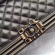 CHANEL LEBOY NEW ORIGINAL SINGLE BAG BLACK 25CM - 6