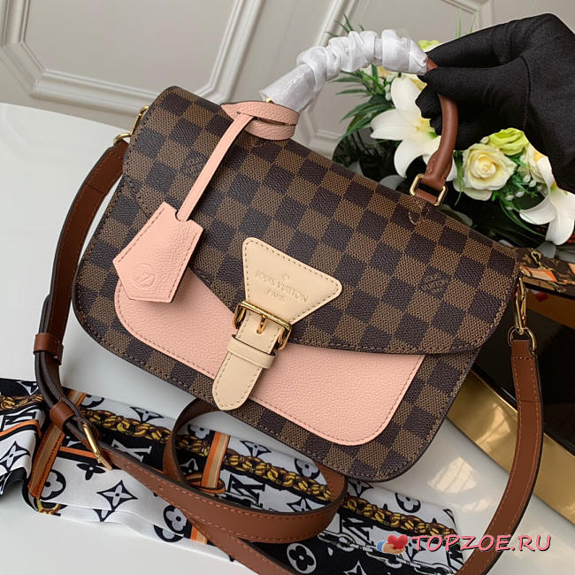 LV ORIGINAL SINGLE HANDBAG CROSSBODY HANDBAG FUSION POWDER WHITE - 1