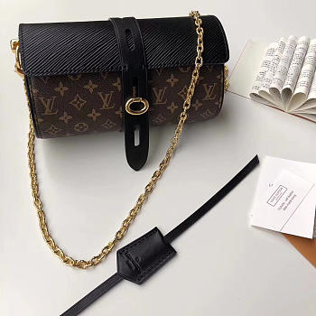 LV ORIGINAL SINGLE NEW DIAGONAL CHAIN BAG M44158 BLACK