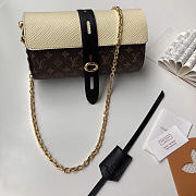 LV ORIGINAL SINGLE NEW DIAGONAL CHAIN BAG M44158 WHITE - 1