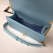 CHANEL SHEEPSKIN CLASSIC RHOMBIC HOT MOM EXPLOSION BLUE A67086 - 3