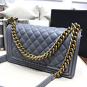 CHANEL SHEEPSKIN CLASSIC DIAMOND HOT MAMA BURST GRAY A67086 - 2