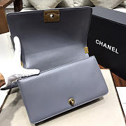 CHANEL SHEEPSKIN CLASSIC DIAMOND HOT MAMA BURST GRAY A67086 - 5