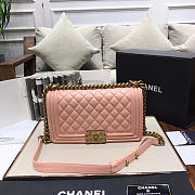 CHANEL SHEEPSKIN CLASSIC DIAMOND HOT MOM BURST PINK A67086 - 4