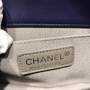 CHANEL SHEEPSKIN CLASSIC DIAMOND HOT MOM BURST DARK BLUE A67086 - 6