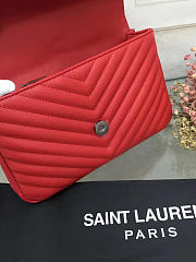 SAINT LAURENT FEMALE BAG 26608 RED MEDIUM - 5