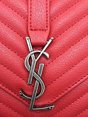 SAINT LAURENT FEMALE BAG 26608 RED MEDIUM - 2