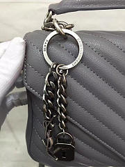 SAINT LAURENT FEMALE BAG 26608 ELEPHANT GREY MEDIUM - 3