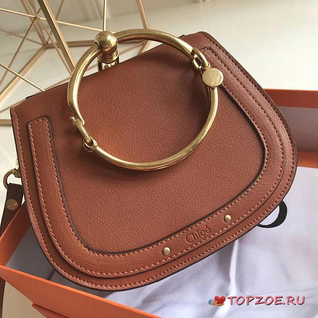 CHOLE croy handbag 123888 medium brown - 1