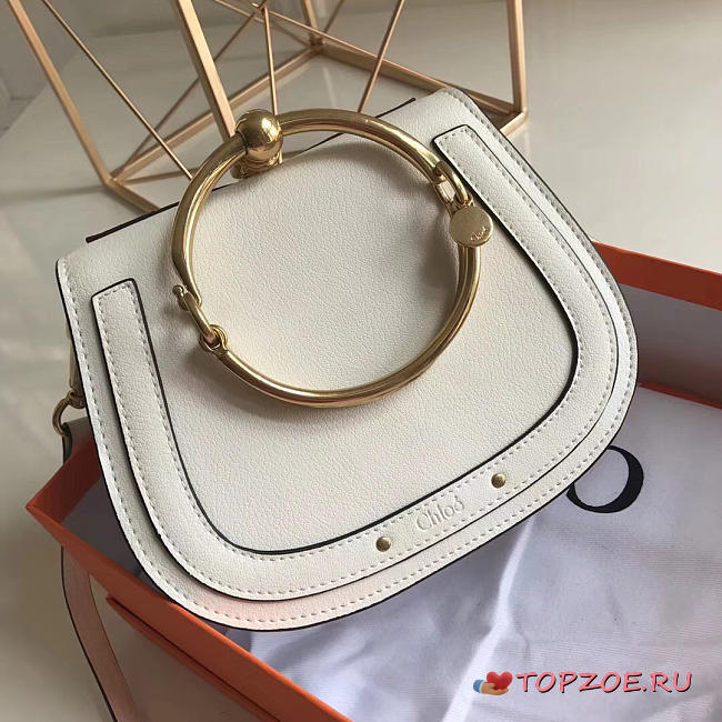 CHOLE croy handbag 123888 medium white - 1