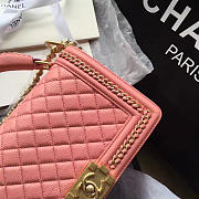 CHANEL LEBOY BUCKSKIN SALZBURG PINK 25CM - 3