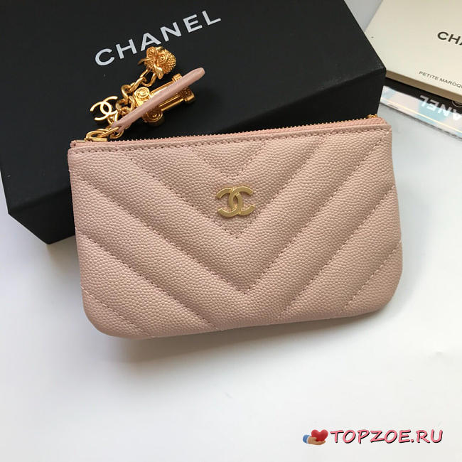 CHANEL COIN PURSE 82365 PINK - 1