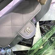 CHANEL SPRING AND SUMMER EXPLOSIONS PVC LAMBSKIN COLOR TRANSPARENT HANDBAG GREEN - 3