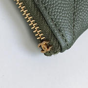 CHANEL COIN PURSE 82365 DARK GREEN - 2