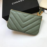 CHANEL COIN PURSE 82365 DARK GREEN - 4