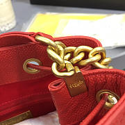 CHANEL'S LATEST DRAWSTRING BUCKET BAG BIG RED - 6