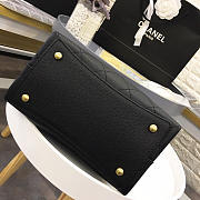 CHANEL NEW DRAWSTRING BUCKET BAG BLACK 20CM - 4