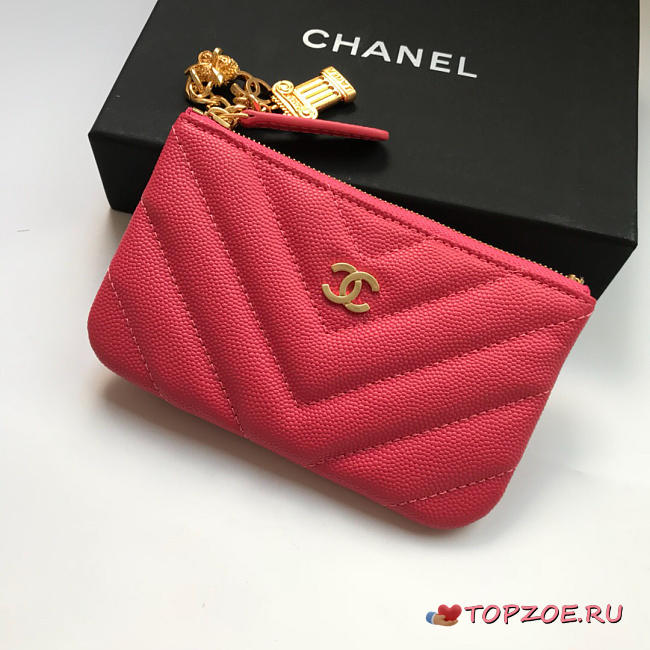 CHANEL WALLET 82365 RED - 1