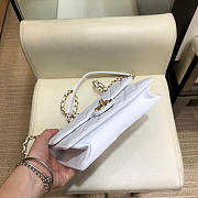 CHANEL CLASSIC RHOMBOID COVER BAG WHITE - 4