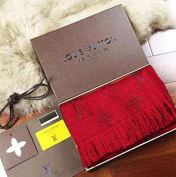 LV SCARF RED